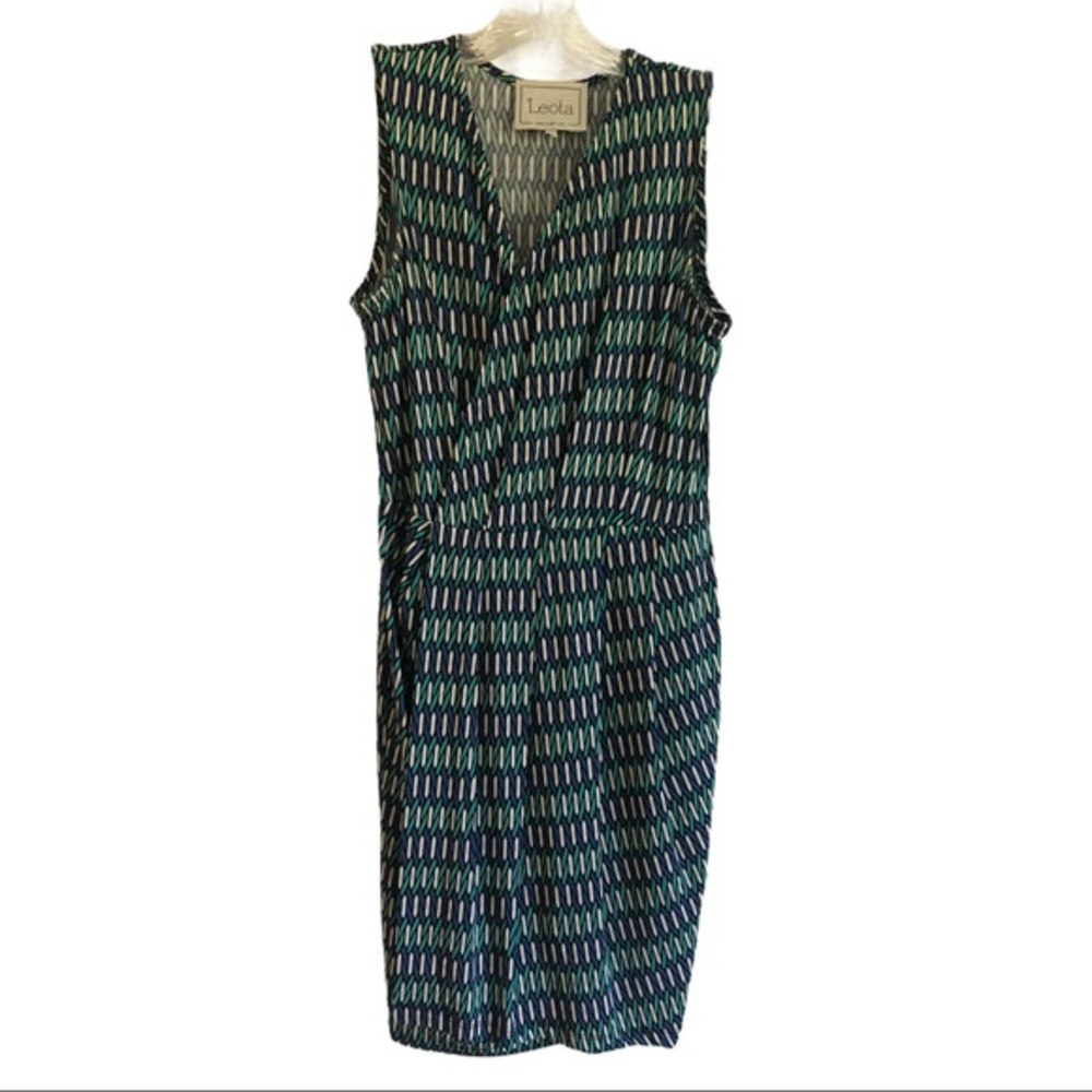 LEOTA LIZZIE GEOMETRIC DRESS M